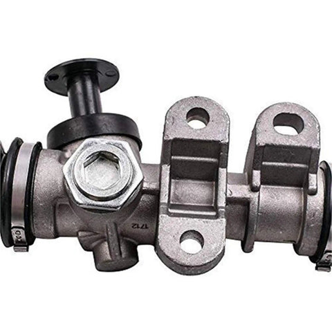 Close-up view of Heavy Duty Golf Cart Steering Gear Assembly Replacement For Electric Carts 601500 618329 Delivers Smooth Steering Quiet Operation Easy Install And Beefed Up Durability For Any Golf Cart showing beefed-up gears.