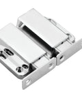 Push To Open Magnetic Door Latch for Glass Cabinets and Double Doors, zinc alloy, chrome finish, strong dual magnets shown.