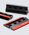 Self Adhesive Black Acrylic Hinges 75mm Height 45mm Width Piano Hinge Pack Of 4 No Glue Needed Durable Tape On Mounts
