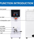 Premium Quality Heavy Hitter Electric Cup Sealer Unit Featuring Sharp Digital Lcd Counter For Dead Simple Automatic Heat Preservation Machine Solid Two Point Two Inch Setup with labeled control panel and components.