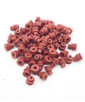 Heavy Duty 1-6 Pin Weather Pack Connector Kit With Sealed Plug And Female Male Terminal For Auto Wiring Repair Up To 18-14 Gauge Wire, red seals