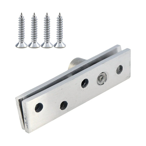 Hidden Door Pivot Hinges Set Stainless Steel 270 Degree Rotation, 2 Pack With Screws Included, shown with four screws