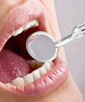 LED Lighted Stainless Steel Mouth Mirror For Teeth Inspection And Plaque Removal used in open mouth for oral check