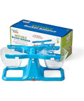 Blue Nestable Double Bucket Balance Scale For Liquids And Solids, Clear Weighing Balance For Classroom with packaging