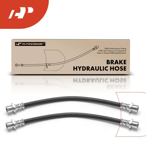 Brake Hydraulic Hose Kit For Toyota And Scion Rides Front And Rear 2 Pack displayed with packaging box.