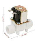 Normally Open Plastic Solenoid Valve Half Inch to Three Quarter Inch Water Dispenser Valve 12V 24V DC AC Compatible
