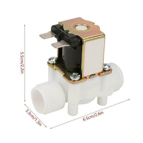 Normally Open Plastic Solenoid Valve Half Inch to Three Quarter Inch Water Dispenser Valve 12V 24V DC AC Compatible