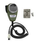 Noise Cancelling 4 Pin Metal Plug Dynamic CB Microphone for Ham Radio and Truckers, Rugged Trucker Mic in Ranger Green with Mount Kit