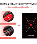 Strong, impact-resistant target cloth for 10x7ft Golf Net With Target Cloth And Dual Turf Mats, highlighting durability and accuracy.