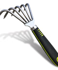 Five Claw Landscape Garden Rake Dethatcher Grab And Go All In One Tool For Weeding And Leaf Removal Beach Combing Rake