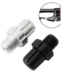 Two Pack Bike Brake Lever Barrel Adjusters With M10 Screws Aluminum Alloy 10mm Barrels, silver and black, easy fine tune for MTB