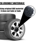 Sweet Four Pack Black Abs Wheel Center Caps Plug Right In With A Rock Solid Grip Featuring 2.13 Inch Outer Diameter And 1.85 Inch Inner Diameter For A Clean Fitment On Car Truck Or Suv with eco-friendly ABS material.