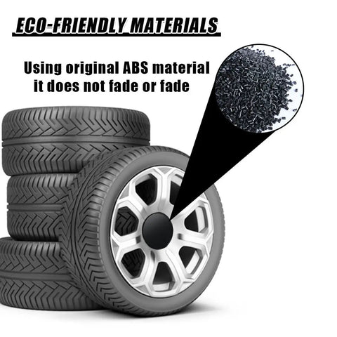 Sweet Four Pack Black Abs Wheel Center Caps Plug Right In With A Rock Solid Grip Featuring 2.13 Inch Outer Diameter And 1.85 Inch Inner Diameter For A Clean Fitment On Car Truck Or Suv with eco-friendly ABS material.