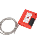 Beefy Heavy Duty Lockout Tagout Cable Lock Padlock With 1 Meter Stainless Steel Cable for Industrial Chemical Power and Mining Equipment Maintenance