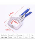 Four Piece C Clamp Locking Pliers Set Includes 6.5 Inch, 9 Inch, 11 Inch And 18 Inch Heavy Duty Welding C Clamps For Woodworking, Welding And Pocket Hole Joinery With Forged Carbon Steel Jaws