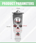 Universal AC Expansion Valve For Most Cars And SUVs, High And Low Temperature Resistant, Improves AC Efficiency, Precise Refrigerant Flow