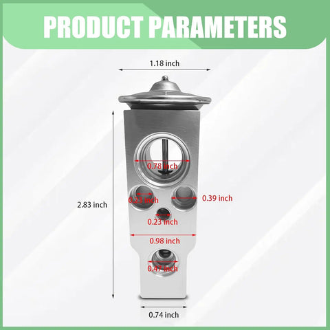 Universal AC Expansion Valve For Most Cars And SUVs, High And Low Temperature Resistant, Improves AC Efficiency, Precise Refrigerant Flow
