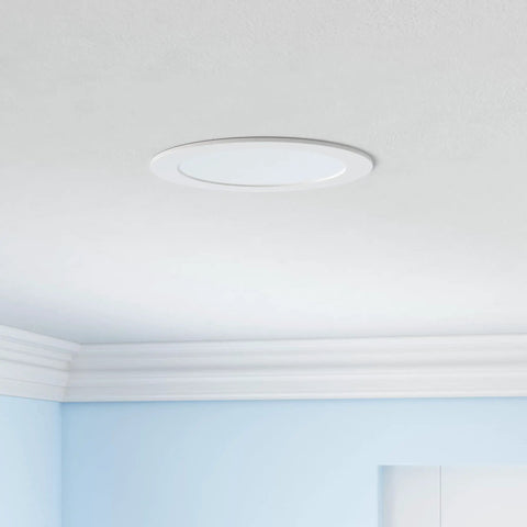 Installed 6 Inch Ultra Thin Dimmable LED Recessed Ceiling Light With Junction Box, 5 Color Selectable 2700K-5000K CCT