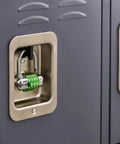 Locker Padlock With Set Your Own Five Character Code For School And Gym Lockers No Key Needed Easy To Use Combination Padlock