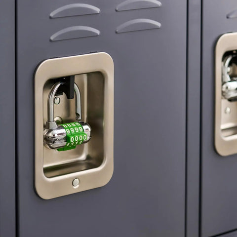 Locker Padlock With Set Your Own Five Character Code For School And Gym Lockers No Key Needed Easy To Use Combination Padlock