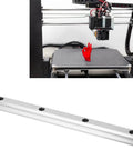 200mm Linear Guide Rail Motion Module For Printing And Construction Machinery, shown with 3D printer and hand model
