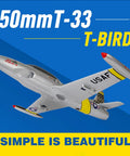 RC Jet Plane For Hobbyists 50mm T 33 EDF With Vector Flight Stabilization System PNP No Battery No Charger No Radio Yellow Color