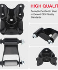 Heavy Duty Rear Leaf Spring Shackles And Hanger Brackets Repair Kit For Ford Ranger And Mazda B Series Trucks with high quality steel.