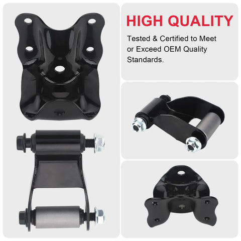 Heavy Duty Rear Leaf Spring Shackles And Hanger Brackets Repair Kit For Ford Ranger And Mazda B Series Trucks with high quality steel.