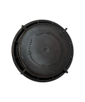 Top view of OEM Headlamp Cap Hard Cap 100 Mm Diameter For Peterbilt And Kenworth Trucks, Part 147-669-00, with open/close markings