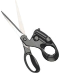 MXHLXRMP fabric scissors with black ergonomic handle and long silver blades.