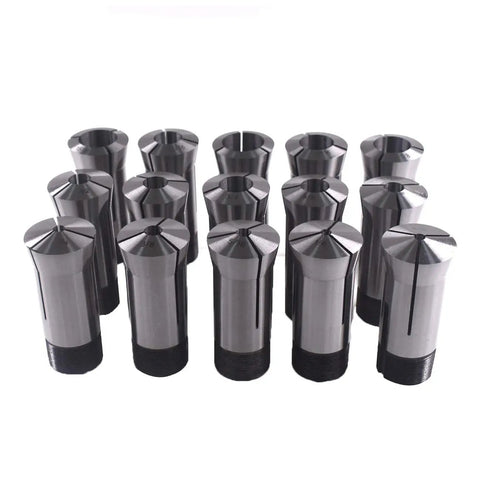 15-piece 5C Collet Set For Mill Chuck Holder One Eighth To One Inch In Sixteenths Hardened TIR 0.0005 Lathe, metalworking tools