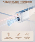 2-In-1 Infrared Thermometer Gun With Meat Probe illustrating laser positioning and accuracy for cooking and grilling