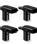 Set Of Four Camshaft Position Sensors 12615371 Plug And Play Drop In Ready Replacement For 2010 2017 Equinox Impala Colorado Traverse Camaro GMC Terrain Acadia Enclave Lacrosse Cadillac ATS CTS SRX, black