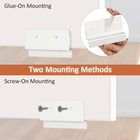 Hands Free Cabinet Foot Pull For Trash Cans And Doors Universal Mounting Kit with glue and screw options, white finish