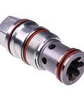 Holdwell hydraulic control check valve CKIBXCN CKIB-XCN, metal body with red O-ring seals, Sun Hydraulics compatible