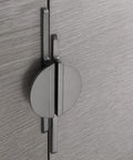 Top Tier Slick Round Cabinet Door Handle And Kitchen Drawer Pull With Heavy Duty Gold Grey Zinc Alloy For Rooms And Closets No Fuss Install Comes With Matching Hardware Pieces on grey cabinet