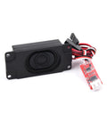 Beefy Diesel Engine Sound Module For RC Cars, Frequency-Converted Engine Roar Speaker Kit For DIY RC Models, black and red design