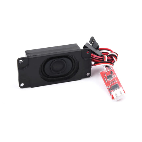 Beefy Diesel Engine Sound Module For RC Cars, Frequency-Converted Engine Roar Speaker Kit For DIY RC Models, black and red design