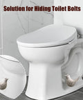 Pretty Sweet Bird Toilet Bolt Covers Premium Ceramic Bathroom Screw Caps Set Of 2 Smooth Install Decorative Pieces Totally Spice Up Your Restroom In Fresh White, featuring bird design.