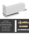 Upgrade Your Space With These Sick 360 Degree Rotary Pivot Hinges. Silver aluminum alloy body with stainless steel base.