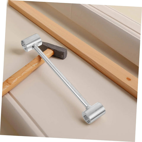 Pro Grade Adjustable Hinge Wrench For Heavy Duty Doors And Furniture, Ergonomic Portable Hinge Repair Tool on wood surface