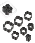 Dope Blossom Shape Leather Punch Set Seven Sizes Hollow Cutter Kit Durable Carbon Steel Punches For Leatherwork Canvas Belts Straps