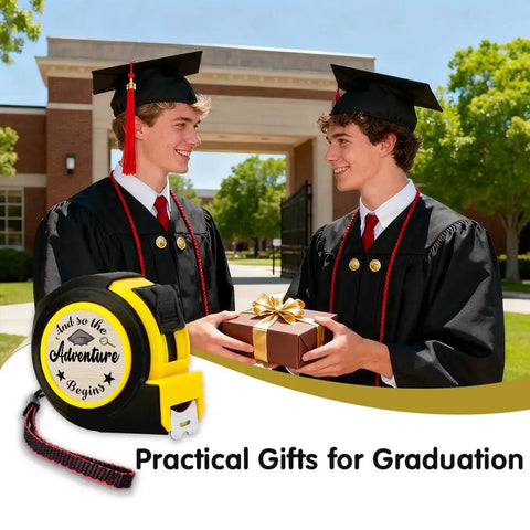 Graduation Gift Tape Measure Tool For Engineers And STEM Lovers 25 Foot Pocket Sized Handy Palm Sized Tool in gift setting