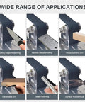 Wide range of applications for Badass Compact Mini Belt Sander With Variable Speed for wood, metal and plastic polishing.