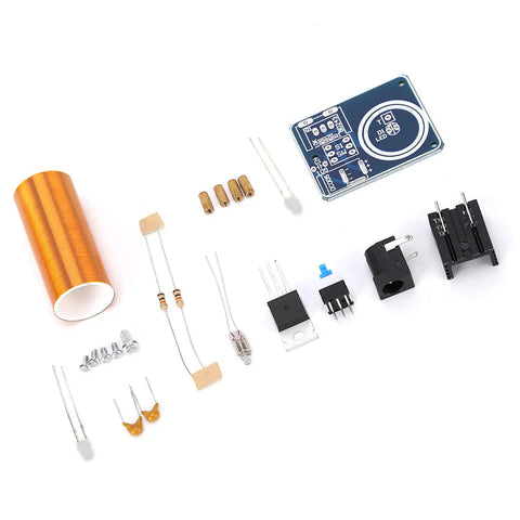 Electromagnetism Learning Tool With Coil Electricity Conversion Module For DIY Teaching, Wireless Power Transfer Kit components