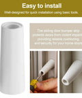 No More Door Bangs Heavy Rubber Sliding Stopper Replaces D1802 2 5/8 Inch shown installed for door protection.