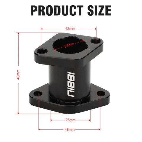 Intake Manifold Upgrade For Ct200u Bt200x GX160 GX200 196cc Predator 212cc Mini Bike Engines product size details.