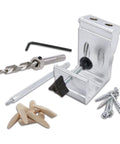 All In One Aluminum Pocket Hole Jig Kit With Carrying Case For Easy Corner And Angle Joints Face Frame Cabinets Leg And Rail Projects
