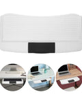 Premium Under Desk Keyboard Tray With Dead Simple Pull Out Shelf And Swivel Mouse Dock Plus Quick Grab Pen Pocket For Zero Hassle Clutter Free Home Office Setup, showing top view with smooth surface.