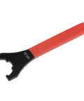 ER25UM Collet Chuck Wrench Spanner for CNC Milling Lathe Clamping Nut, red non-slip handle, carbon steel, black oxidized finish
